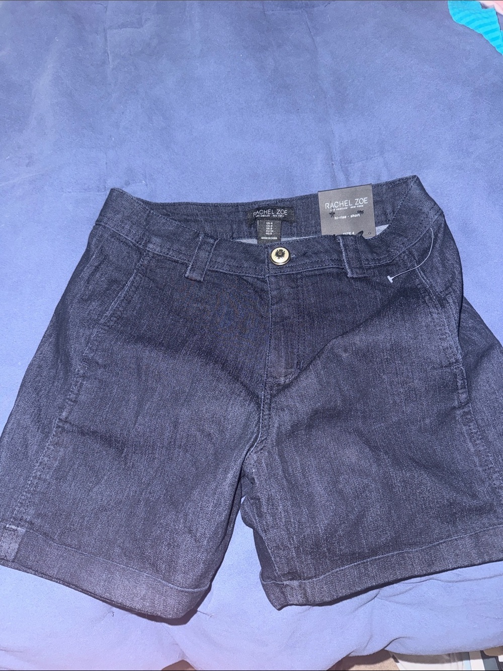New size 4 Rachel Zoe Dark Navy Denim women Shorts